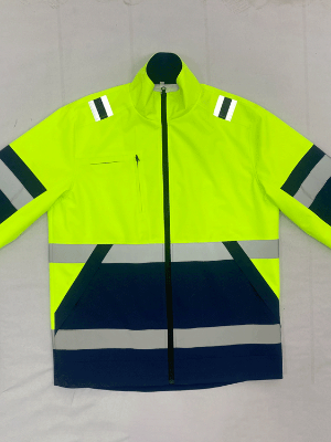 高能见度工作服定制加反光条春秋季防水工装上衣定制 派登服饰