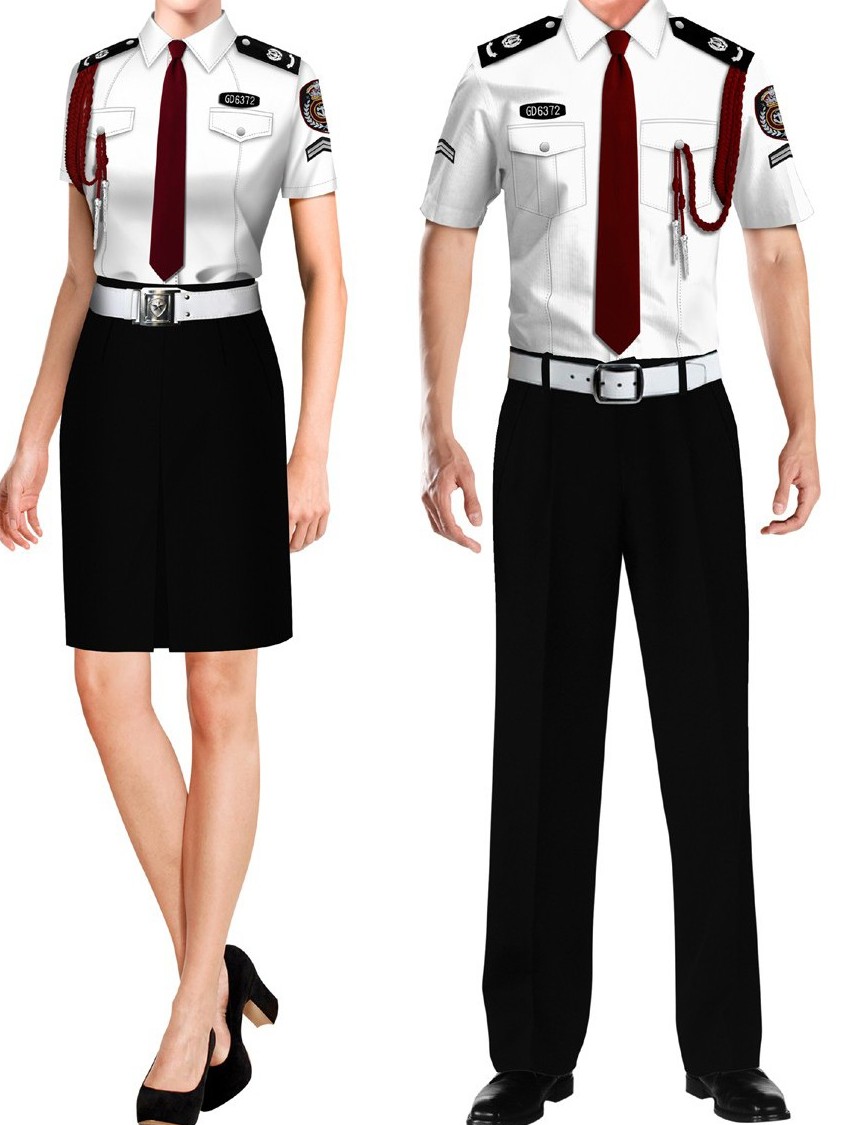 2款夏季保安制服短袖｜物业保安套装制服工作服