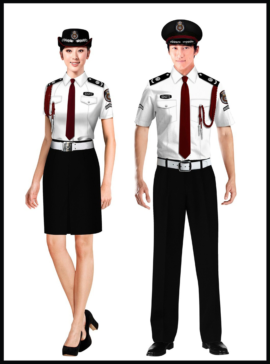 2款夏季保安制服短袖｜物业保安套装制服工作服