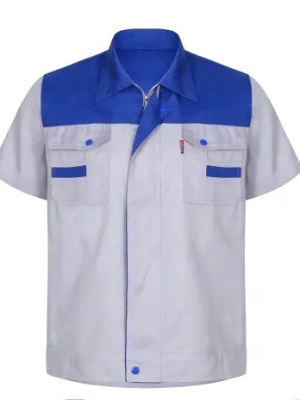 夏季工厂工作服定制耐磨透气工装定制可加logo文职 派登服饰