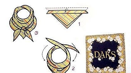 工作服丝巾系法三：围巾结系法